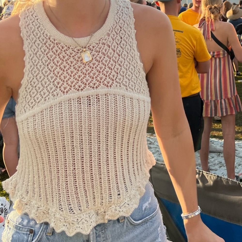 Zara crochet crop top